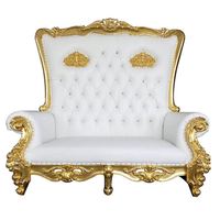 Chaise de trône royale de luxe en bois massif pour hôtel, utilisation en extérieur et en salle à manger