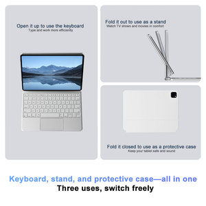 Teclado Mágico Flotante de Aleación de Aluminio para iPad 11" A16 2025 iPad 10.ª Generación 10.9" <span class=keywords><strong>2022</strong></span>, Teclado Inalámbrico Desmontable para Tablet, ODM OEM - Product Image 3