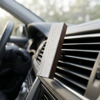 Désodorisant de voiture personnalisé avec logo, clip de ventilation, parfum longue durée, purificateur d'air en bois pour voiture