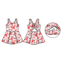 Maillot de bain sans manches d'été imprimé personnalisé de haute qualité pour les filles Vêtements de plage et de piscine pour petites filles Nouveaux vêtements pour enfants