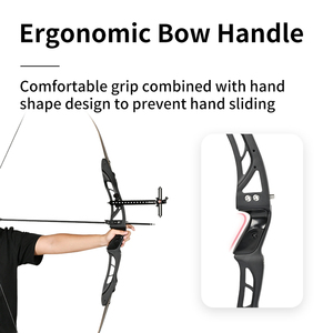 Arco Recurvo Desmontable de 20-40 Libras con Cuerpo Metálico, Apoyo para Flecha y Mira, para Mano Derecha, <span class=keywords><strong>ILF</strong></span>, Equipo de Práctica de Tiro para Principiantes y Adultos - Product Image 3