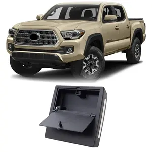 Spedking Center Console Hidden Storage Box ABS Armrest Box for Toyota Tacoma 2016-2023 Center Console Storage Box