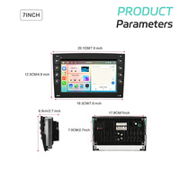 Autoradio Android 7 pouces pour Renault Mégane, écran IPS 1024x600, CarPlay, Android Auto, montage sur tableau de bord, Wi-Fi/USB intégrés