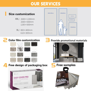 Panneau mural SPC jaune clair de 3 mm, étanche, moderne et très bien noté, pour balcon, espaces extérieurs couverts et spas - Product Image 2