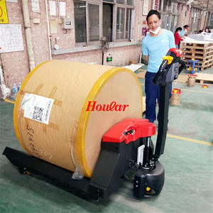 Nieuwe Staat Elektrische Vorkheftruck Met Lange Ronde Hydraulische Kar Voor Papieren Buizen Bullhead Garenrollen Dieselstapelaars - Product Image 3