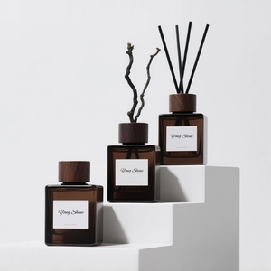 100ml aroma terapi ruangan transparan <span class=keywords><strong>Amber</strong></span> bening botol persegi <span class=keywords><strong>Diffuser</strong></span> buluh rumah - Product Image 1