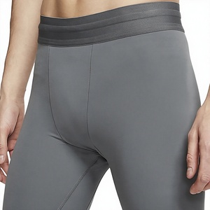 Shorts de compression pour hommes de qualité supérieure pour la course à pied, la gym, l'entraînement sportif, en polyester et élasthanne, séchage rapide, coupe ajustée, taille élastique - Product Image 2