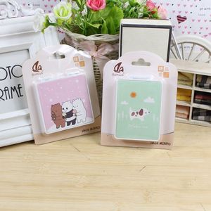 Bumeeck Folding <b>Mirror</b> 7cm Cartoon Bear Design <b>Compact</b> Makeup <b>Mirror</b> With Gift Packaging - Product Image 4