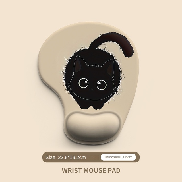 Explosions Cartoon Animal Silicone Wrist Mouse Pad Wrist Rest Office Desk Pad Map Custom OEM Processing Stain Resistant