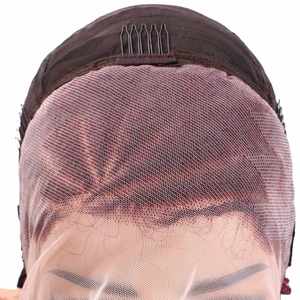 Pelucas frontales de encaje 13x4, peluca bob corta rizada hecha a mano con trenzas frontales, pelucas de cabello humano 100% pre-trenzadas, pelucas pixie para mujer - Product Image 3