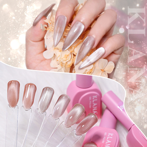 KLANA Esmalte de Uñas en Gel Magnético de 6 Colores con Brillo Galáctico, Efecto Ojo de Gato Cristalino, OEM - Product Image 3