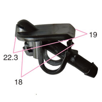 Buse de jet de lave-glace avant Buse de lave-glace universelle