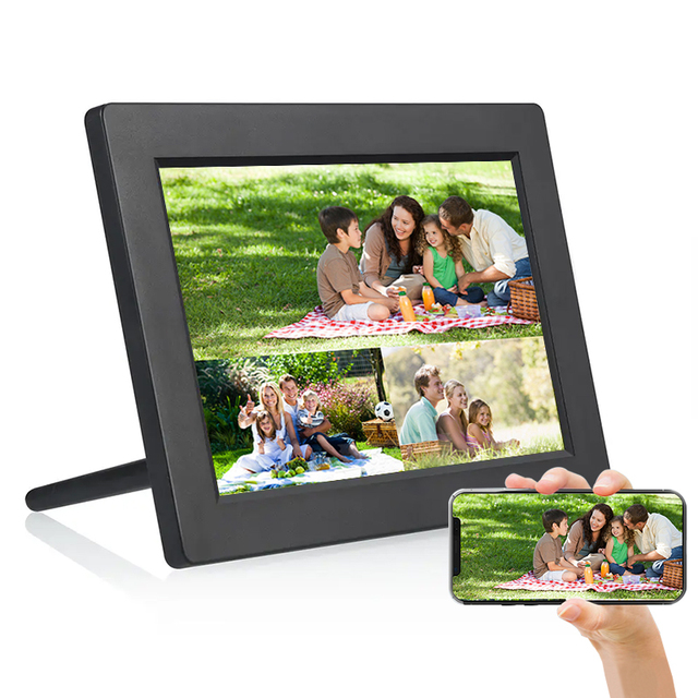 10.1 Inch Digital Photo Frame with Wifi Touch Video Playback Clock Display and MP3 Audio-NFT Bilderrahmen Lcd Cloud Frameo
