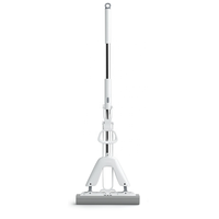 Vente en gros de serpillères magiques pliables pour le nettoyage de la maison, 28 cm, haute qualité, manche extensible, auto-pressantes, en éponge PVA