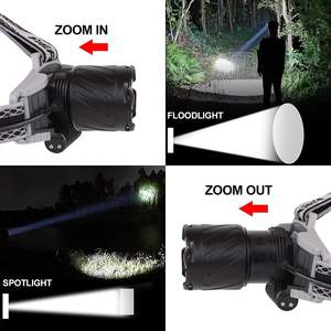 ไฟฉายคาดศีรษะแบบ LED ปรับความสว่างได้ ยี่ห้อ WOSEN ผลิตจากอลูมิเนียมอัลลอยด์ ชาร์จผ่านพอร์ต USB Type-C กันน้ำระดับ IP65 ใช้แบตเตอรี่ 18650 เหมาะสำหรับตกปลา - Product Image 6