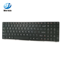Clavier de remplacement pour Lenovo Ideapad G580 G580A G585 G585A V580 V585 Z580 Z580A Z585A Noir US Laptopk Keyboard With Frame