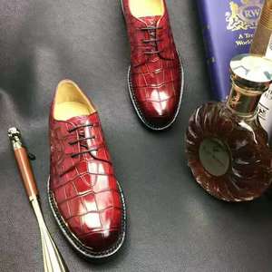 Scarpe da Uomo di Alta Qualità in Vera Pelle di Coccodrillo, Scarpe Oxford Eleganti Fatte a Mano con Suola Goodyear, Calzature di Lusso per Uomo - Product Image 4