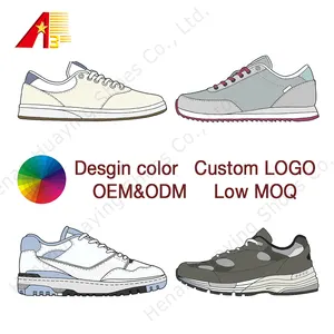 Style Fashion Sneakers Shoes Sports Shoe Factory Custom New Thick Bottom Casual Shoes For Women A3 Rubber Mesh