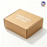 Caja de Cartón Kraft Marrón Oscuro de Pared Simple, Ecológica, con Logotipo Personalizado al por Mayor, para Embalaje de Regalos de Marca Rústica
