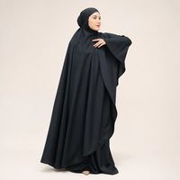 Ensemble de prière Mukena en coton pour femmes, vêtements islamiques modestes