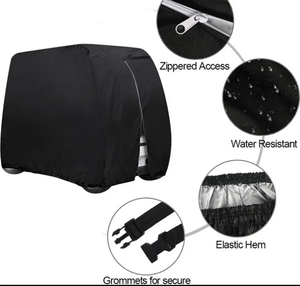 Copri carrello da Golf per esterni Oxford 4 posti 2 posti Golf Cart copri Golf elettrico impermeabile motorizzato carrello - Product Image 3