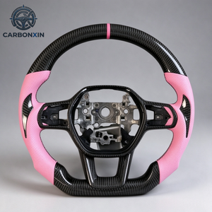 Volante Deportivo Personalizado de Cuero Forjado y Fibra de Carbono para Honda Civic 11 FL1 2022 2026 Accord 11.ª Generación CRV Fit - Product Image 4