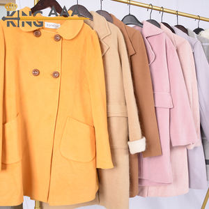 批发双面羊毛大衣女士长冬服装-二手服装制造商 - Product Image 2