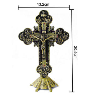 Crucifijo <span class=keywords><strong>de</strong></span> Metal <span class=keywords><strong>de</strong></span> <span class=keywords><strong>los</strong></span> <span class=keywords><strong>Doce</strong></span> Apóstoles, Decoración Religiosa para el Hogar, Estatua <span class=keywords><strong>de</strong></span> Jesús, Cruz Decorativa para Iglesia - Product Image 2