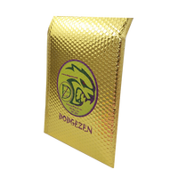 Enveloppes à bulles brillantes or et argent, personnalisables avec autocollant, auto-adhésives, anti-choc, pour petits colis