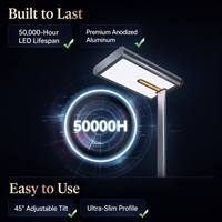 Lampe torche LED sur pied 140W, spectre complet Ra98, sans scintillement, avec détecteur de mouvement pour la maison et le bureau