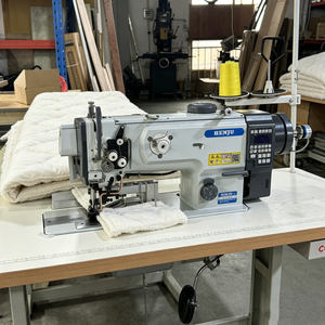 Máquina de coser industrial para ribetear alfombras, colchas y colchones con cinta de borde - Product Image 3