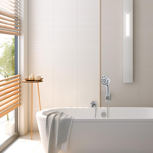 <span class=keywords><strong>Robinet</strong></span> de baignoire encastré Home avec fonction de levage <span class=keywords><strong>Adaptateur</strong></span> de <span class=keywords><strong>robinet</strong></span> de sortie avec pommeau de douche inclus - Product Image 4