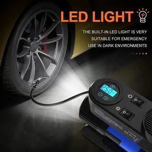 무선 휴대용 자동차 공기 압축기 타이어 디지털 팽창기 12V 자동 팽창식 펌프 자동차 용 타이어 팽창기 - Product Image 3
