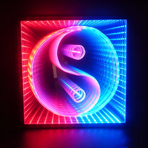 Letrero LED Personalizado con Espejo Infinito para Interiores, Letras Iluminadas en 3D con Efecto Túnel para Decoración de Bares y Pubs - Product Image 2