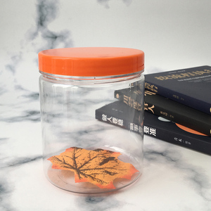 Frascos de Plástico Transparentes <span class=keywords><strong>con</strong></span> Tapas para Envasado de Alimentos, Botellas de Plástico para Confitería, Frascos de Plástico de Boca Ancha para Encurtidos - Product Image 1