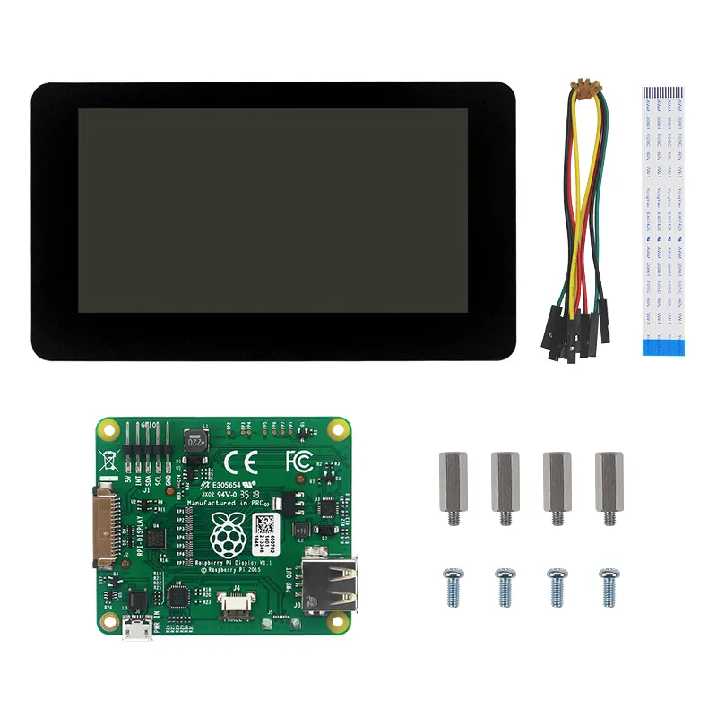 Raspberry Pi Official Display 7 inch Touchscreen 10-point Capacitive Touch Monitor for Raspberry Pi 4 Model B / 3B+/3A+/Zero