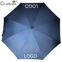 Promotion de parapluie extra large de publicité de marque d'approvisionnement d'usine de YS-7009 Logo personnalisé Parapluie de golf coupe-vent de grande taille à ouverture automatique