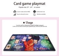 Tapis de souris de jeu en néoprène antidérapant personnalisé, base en caoutchouc, 24x14 pouces, le plus vendu, pour jeux de cartes, bureau et configuration PC