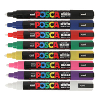 Marqueur Multicolore Posca pour Marquage de Reines Apicoles Vert/Rouge/Noir/Jaune/Bleu