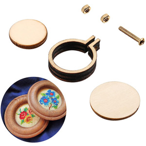 Bán buôn <span class=keywords><strong>Mini</strong></span> Thêu bằng gỗ Hoop qua khâu và đeo nhẫn cho DIY may phụ kiện <span class=keywords><strong>mini</strong></span> Vòng tròn thêu Hoop - Product Image 5
