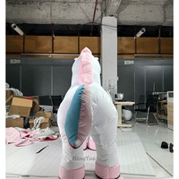 MOQ 1 pièce, Costume de mascotte licorne gonflable de 2m, Modèle de mascotte licorne, Ballon géant gonflable licorne pour décorations