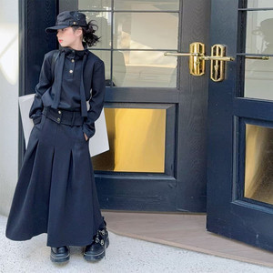 Set di Abbigliamento per Ragazze 2026: Giacca Grigia + <span class=keywords><strong>Gonna</strong></span> <span class=keywords><strong>Lunga</strong></span> 2 Pezzi Stile Cargo per Adolescenti - Product Image 2