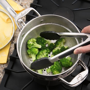 Venta caliente utensilios de <span class=keywords><strong>cocina</strong></span> juego de pinzas para servir de 2 piezas de 9 y 12 pulgadas pinzas de silicona para alimentos - Product Image 5