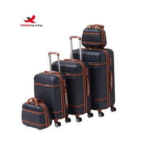 Gift Custom Factory Vintage <b>Suitcase</b> Multi-functional Custom Hard Shell ABS 5 Piece Luggage Sets - Product Image 2
