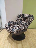 Chaise de salle à manger rotative en métal pour salon confortable et élégant