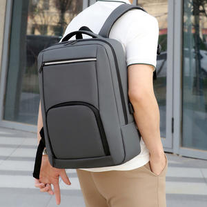 Custom Usb <b>Large</b> <b>Backpack</b> Laptop <b>Backpack</b> Hiking Travel Notebook School Bag <b>Black</b> Nylon Laptop Custom Logo <b>Backpack</b> - Product Image 2