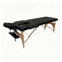 Production professionnelle en Chine, pliable et portable, style moderne en bois, lit de massage à hauteur réglable, lit de beauté pour spa.