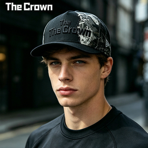 Custom Logo 5 Panel Structured Trucker Hat Wholesale Bulk Asymmetric Spliced Cotton Twill <b>Cap</b> With 3D Embroidery Manufacturer - Product Image 1