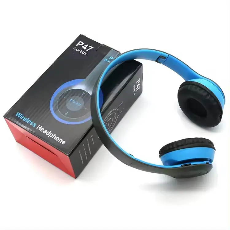 De Nieuwe P47 Headset Draadloze Bluetooth Opvouwbare Sport Headset Voor Mobiele Telefoons En Computers