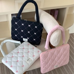 Bolso de hombro acolchado rosa OEM con funda para portátil de 15.6 pulgadas para mujer - Product Image 4